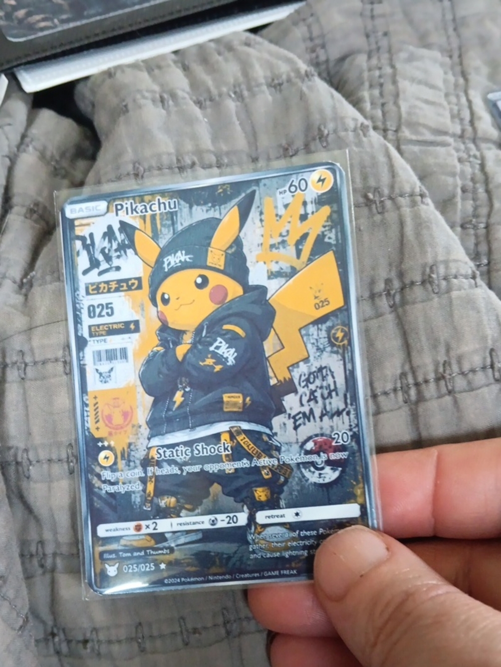 Pokemon Pikachu Trading Card - Yellow